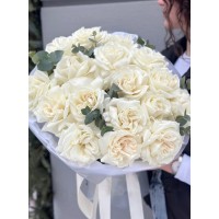 Букет пионовидных роз «Эмбер»